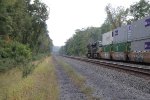 NS 8059 and 8177 take a westbound through MP143.5